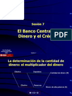 Sesion 7 El Banco Central, El Dinero y El Credito