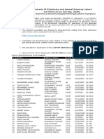 University of Veterinary and Animal Sciences Lahore 1st Merit List On (05 Sep, 2020) For B.S. (Hons.) Biotechnology (Morning) (Lahore Campus)