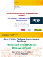 Aula 9-1 (Elder Linton Alves de Araujo) - Políticas de Infraestrutura e Desenvolvimento