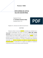 CSJ-SP Pro. 36844 (19.10.2011) - Salvamento de Voto - Copias Simple VS Original - Falsedad Ideológica en Doc. Púb. - Non Bis in Idem