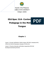 Content and Pedagogy in The Mother-Tongue Chapter 1