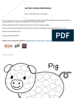 Farm Animals Dot Activity Worksheets: Little Red's Clip Art Hello Literacy Clip Art Engine