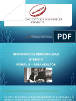 Curso Metodología Psicométrica II - Inventario Personalidad Eysenck EPQ