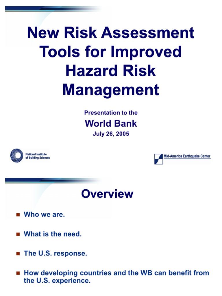 New Risk Assessment Tools for Improved Hazard Risk Management | PDF ...