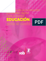 Reporte. Insights de Comunicación Publicidad Digital para El Sector Educación Ante El Covid-19. Iab