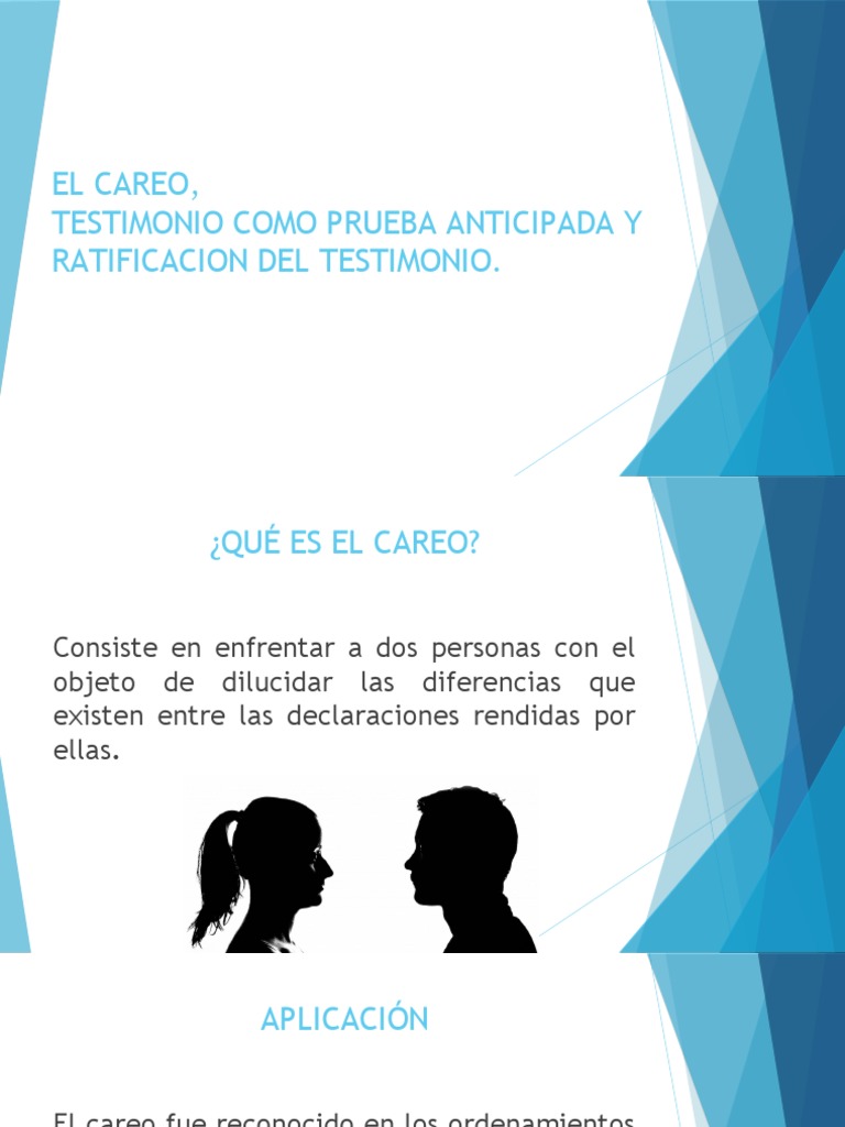 El Careo | PDF | Evidencia (ley) | Procedimiento Civil