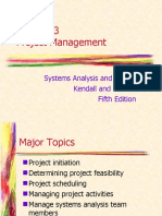 Project Management: Systems Analysis and Design Kendall and Kendall Fifth Edition
