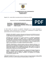Sentencia Tribunal de Cundinamarca - Notificacion Indebida