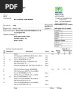 Tentative Packing List: Mukand LTD