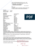 Shandong Luwei Pharmaceutical Co., LTD: Specification Sheet