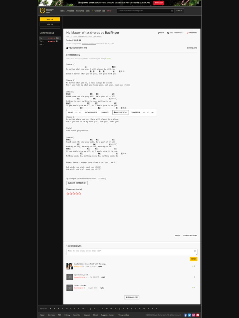 NO MATTER WHAT CHORDS by Badfinger PDF Song Structure Songs
