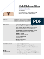 ResumeAbdulRehmanKhan PDF