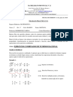 Trabajo Practico N°6: Ejercicios Combinados de Numeros Racional