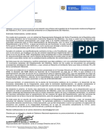 Carta de Consejero de La CRA A La Gobernadora Elsa Noguera