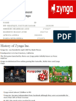 MGT 490 Strategic Management Case Study On Zynga