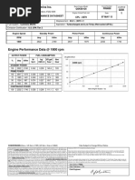 Engine Performance Data at 1800 RPM: QSK 1 Cummins Inc