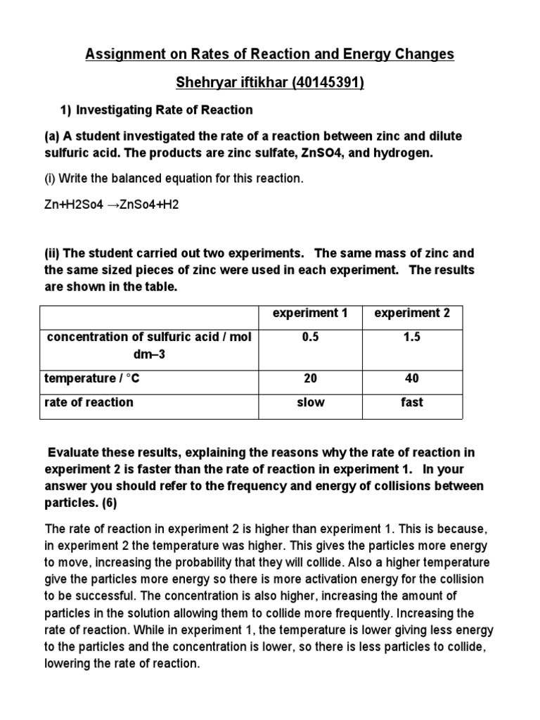 Which Conditions Will Increase the Rate of a Chemical Reaction -Kinetic Energy Explained