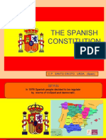 The Spanish Constitution: C.P. Santo Cristo. Urda. (Spain)