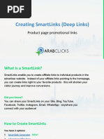 Creating Smartlinks (Deep Links) : Product Page Promotional Links