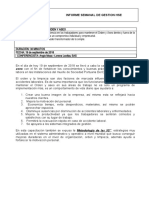 Informe Hseq - Capacitacion Orden y Aseo-19 Septiembre 2018