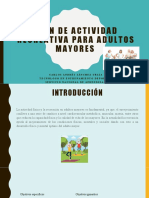 Actividad Recreativa para Adultos Mayores