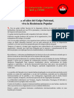 FPMR-MIR Sexto comunicado conjunto, septiembre 2013