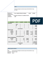 Análisis de precios unitarios construcción piso adoquín Yauyos