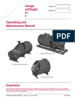 Spencer Multistage Fabricated Centrifugal Blowers - SOH, 4boh & 4bob Operating and Maintenance Manual