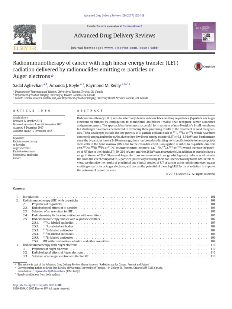 Advanced Drug Delivery Reviews: Sadaf Aghevlian, Amanda J. Boyle ...
