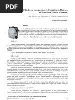 O professor e os axiomas da comunicação