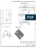 Developed condition engineering drawing