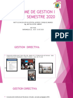 Informe de Gestion I Semestre 2020. P-P