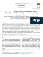 Investigation of The Overconsolidation and Structural Behavior of Shanghai Clays by Element Testing and Constitutive Modeling