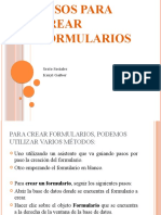 Pasos para Crear Formularios