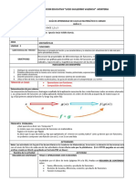 Guia 3 Operaciones Con Funciones. Funcion Compuesta. Matematica 11 PDF