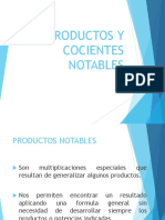 PRODUCTOS Y COCIENTES NOTABLES (Actividad)