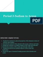 Period 3-Sodium To Argon