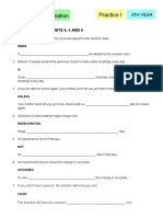 Sentence Transformation 4th Year Practice I PDF