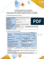 Guía de Actividades y Rúbrica de Evaluación - Fase 2 - Identificar Problemáticas en Su Contexto y Diligenciar La Matriz de Análisis..