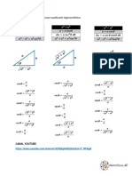 Fórmulas para Integración Por Sustitución Trigonométrica PDF