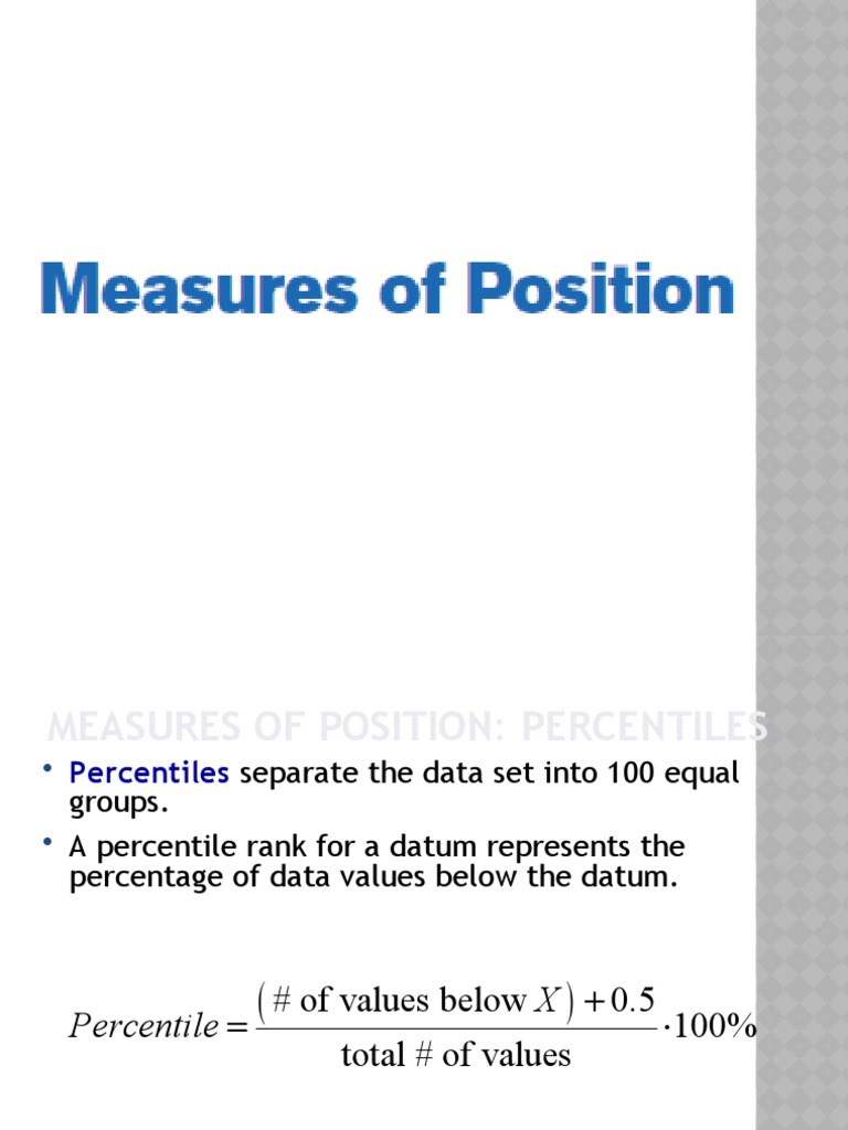 Understanding Percentiles and Ranks | PDF