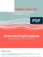 Social Media Tool Kit: Internati Nal Day of Peace