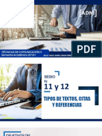 Técnicas de Comunicación II - Sesión 11 y 12