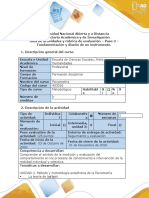 Guía de actividades y rúbrica de evaluación - Paso 3 - Fundamentación y diseño de un instrumento.docx