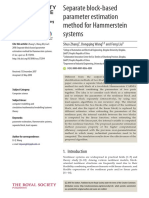 Separate Block-Based Parameter Estimation Method For Hammerstein Systems