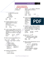 Problemas Propuestos de Analisis Dimensional