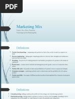 Marketing Mix: Product Price Place Promotion Technology and The Marketing Mix