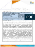 Syllabus Del Curso - Investigación de Mercados PDF