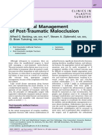 The Surgical Management of Post-Traumatic Malocclusion: Clinicsin Plastic Surgery