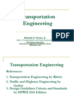 Transportation Engineering: Eduardo S. Torrico, JR